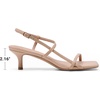 image:imageDREAM PAIRS Womens Low Kitten Heels Square Open Toe Ankle Strap Party Wedding Dressy 216 Inch 2026 Sandals Shoes With Quiet Heel CapNude