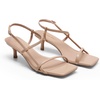 image:imageDREAM PAIRS Womens Low Kitten Heels Square Open Toe Ankle Strap Party Wedding Dressy 216 Inch 2026 Sandals Shoes With Quiet Heel CapNude