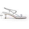 image:imageDREAM PAIRS Womens Low Kitten Heels Square Open Toe Ankle Strap Party Wedding Dressy 216 Inch 2026 Sandals Shoes With Quiet Heel CapSilver