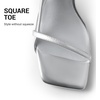 image:imageDREAM PAIRS Womens Low Kitten Heels Square Open Toe Ankle Strap Party Wedding Dressy 216 Inch 2026 Sandals Shoes With Quiet Heel CapSilver