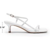 image:imageDREAM PAIRS Womens Low Kitten Heels Square Open Toe Ankle Strap Party Wedding Dressy 216 Inch 2026 Sandals Shoes With Quiet Heel CapWhite