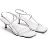 image:imageDREAM PAIRS Womens Low Kitten Heels Square Open Toe Ankle Strap Party Wedding Dressy 216 Inch 2026 Sandals Shoes With Quiet Heel CapWhite