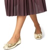 image:imageDREAM PAIRS Womens Low Wedge Dressy Flats Comfortable Square Toe Rhinestone Wedding ShoesGoldmetallic