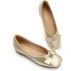 image:imageDREAM PAIRS Womens Low Wedge Dressy Flats Comfortable Square Toe Rhinestone Wedding ShoesGoldmetallic