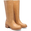 image:imageDREAM PAIRS Womens Square Toe Platform Chunky Block Heel Knee High Riding BootsAll Yellow