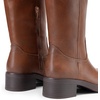 image:imageDREAM PAIRS Womens Square Toe Platform Chunky Block Heel Knee High Riding BootsLight Brown