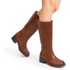 image:imageDREAM PAIRS Womens Square Toe Platform Chunky Block Heel Knee High Riding BootsLight Brown
