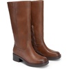 image:imageDREAM PAIRS Womens Square Toe Platform Chunky Block Heel Knee High Riding BootsLight Brown