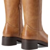 image:imageDREAM PAIRS Womens Square Toe Platform Chunky Block Heel Knee High Riding BootsTan