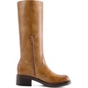 image:imageDREAM PAIRS Womens Square Toe Platform Chunky Block Heel Knee High Riding BootsTan