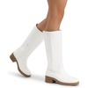 image:imageDREAM PAIRS Womens Square Toe Platform Chunky Block Heel Knee High Riding BootsWhite