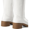 image:imageDREAM PAIRS Womens Square Toe Platform Chunky Block Heel Knee High Riding BootsWhite