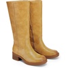 image:imageDREAM PAIRS Womens Square Toe Platform Chunky Block Heel Knee High Riding BootsYellow
