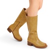 image:imageDREAM PAIRS Womens Square Toe Platform Chunky Block Heel Knee High Riding BootsYellow