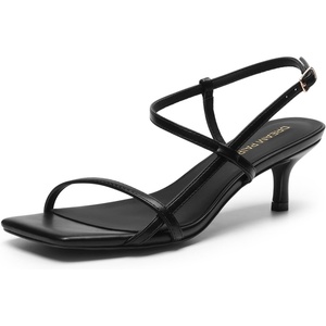 image:imageDREAM PAIRS Womens Low Kitten Heels Square Open Toe Ankle Strap Party Wedding Dressy 216 Inch 2026 Sandals Shoes With Quiet Heel CapBlack