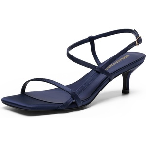 image:imageDREAM PAIRS Womens Low Kitten Heels Square Open Toe Ankle Strap Party Wedding Dressy 216 Inch 2026 Sandals Shoes With Quiet Heel CapNavy