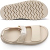 image:imageDREAM PAIRS Platform Sandals for Women Chunky Open Toe Dress Walking Comfortable Flat Sandals for SummerNude