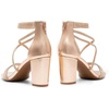 image:imageDREAM PAIRS Womens Chunky Block Heel Sandals Open Toe Ankle Strap Dress Shoes Comfortable Wedding Guest Heels for Party Prom and Formal EventsChampagnepu