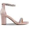 image:imageDREAM PAIRS Womens Chunky Block Heel Sandals Open Toe Ankle Strap Dress Shoes Comfortable Wedding Guest Heels for Party Prom and Formal EventsNude Pinksatin