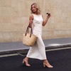 image:imageDREAM PAIRS Womens Chunky Block Heel Sandals Open Toe Ankle Strap Dress Shoes Comfortable Wedding Guest Heels for Party Prom and Formal EventsNudeSuede