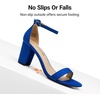 image:imageDREAM PAIRS Womens Chunky Block Heel Sandals Open Toe Ankle Strap Dress Shoes Comfortable Wedding Guest Heels for Party Prom and Formal EventsRoyalBlue
