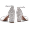 image:imageDREAM PAIRS Womens Chunky Block Heel Sandals Open Toe Ankle Strap Dress Shoes Comfortable Wedding Guest Heels for Party Prom and Formal EventsSilverRhinestone