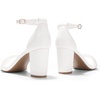 image:imageDREAM PAIRS Womens Chunky Block Heel Sandals Open Toe Ankle Strap Dress Shoes Comfortable Wedding Guest Heels for Party Prom and Formal EventsWhitePearl