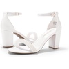 image:imageDREAM PAIRS Womens Chunky Block Heel Sandals Open Toe Ankle Strap Dress Shoes Comfortable Wedding Guest Heels for Party Prom and Formal EventsWhitePearl