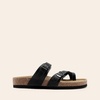 image:imageDREAM PAIRS Womens Comfortable Cork Sandals Suede Leather Insole Slides Arch Support Walking SandalsBlack