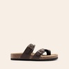 image:imageDREAM PAIRS Womens Comfortable Cork Sandals Suede Leather Insole Slides Arch Support Walking SandalsBrown