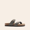 image:imageDREAM PAIRS Womens Comfortable Cork Sandals Suede Leather Insole Slides Arch Support Walking SandalsMocha