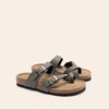 image:imageDREAM PAIRS Womens Comfortable Cork Sandals Suede Leather Insole Slides Arch Support Walking SandalsMocha