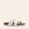 image:imageDREAM PAIRS Womens Comfortable Cork Sandals Suede Leather Insole Slides Arch Support Walking SandalsWhite