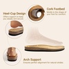 image:imageDREAM PAIRS Womens Comfortable Cork Sandals Suede Leather Insole Slides Arch Support Walking SandalsWhite