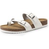 image:imageDREAM PAIRS Womens Comfortable Cork Sandals Suede Leather Insole Slides Arch Support Walking SandalsWhite