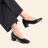 image:imageDREAM PAIRS Womens Low Chunky Block Heel Dress Shoes Closed Round Toe Comfortable Heels Work Wedding Office Pumps Shoes