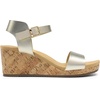 image:imageDREAM PAIRS Womens Open Toe Buckle Ankle Strap Platform Wedge Sandals for Women Summer Dressy ShoesGoldpu