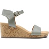 image:imageDREAM PAIRS Womens Open Toe Buckle Ankle Strap Platform Wedge Sandals for Women Summer Dressy ShoesGreyPu