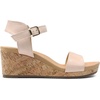 image:imageDREAM PAIRS Womens Open Toe Buckle Ankle Strap Platform Wedge Sandals for Women Summer Dressy ShoesNudesuede