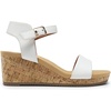 image:imageDREAM PAIRS Womens Open Toe Buckle Ankle Strap Platform Wedge Sandals for Women Summer Dressy ShoesWhitePu