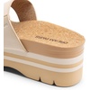 image:imageDREAM PAIRS Womens Platform Slides Sandals Comfortable Arch Support Two Strap Slip On Fashion Beach Wedge SandalsBeige