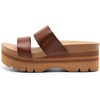 image:imageDREAM PAIRS Womens Platform Slides Sandals Comfortable Arch Support Two Strap Slip On Fashion Beach Wedge SandalsBrown