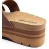 image:imageDREAM PAIRS Womens Platform Slides Sandals Comfortable Arch Support Two Strap Slip On Fashion Beach Wedge SandalsBrown