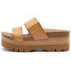 image:imageDREAM PAIRS Womens Platform Slides Sandals Comfortable Arch Support Two Strap Slip On Fashion Beach Wedge SandalsNatural