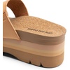 image:imageDREAM PAIRS Womens Platform Slides Sandals Comfortable Arch Support Two Strap Slip On Fashion Beach Wedge SandalsNatural