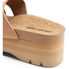 image:imageDREAM PAIRS Womens Platform Slides Sandals Comfortable Arch Support Two Strap Slip On Fashion Beach Wedge SandalsNude