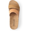 image:imageDREAM PAIRS Womens Platform Slides Sandals Comfortable Arch Support Two Strap Slip On Fashion Beach Wedge SandalsTan