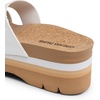 image:imageDREAM PAIRS Womens Platform Slides Sandals Comfortable Arch Support Two Strap Slip On Fashion Beach Wedge SandalsWhite