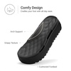image:imageDREAM PAIRS Womens Platform Slip on Adjustable Sandals Lightweight Comfortable NonSlip Vacation Beach Chunky Open Toe Wedges for Summer Waterproof Shoes 2026All Black