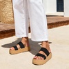 image:imageDREAM PAIRS Womens Platform Slip on Adjustable Sandals Lightweight Comfortable NonSlip Vacation Beach Chunky Open Toe Wedges for Summer Waterproof Shoes 2026Black